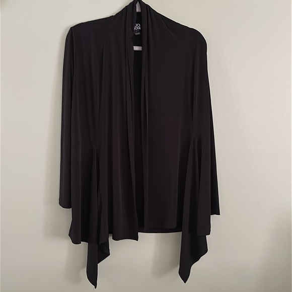 Clara Sun Woo Draped Tunic Cardigan Lightweight Neutral Travel Layering - Picture 3 of 8